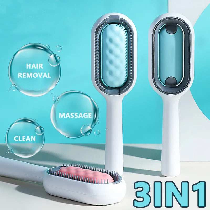 4 In-1 Cat Grooming Brush Comb with Water Tank Cleaner - Purrfect Pet Haven