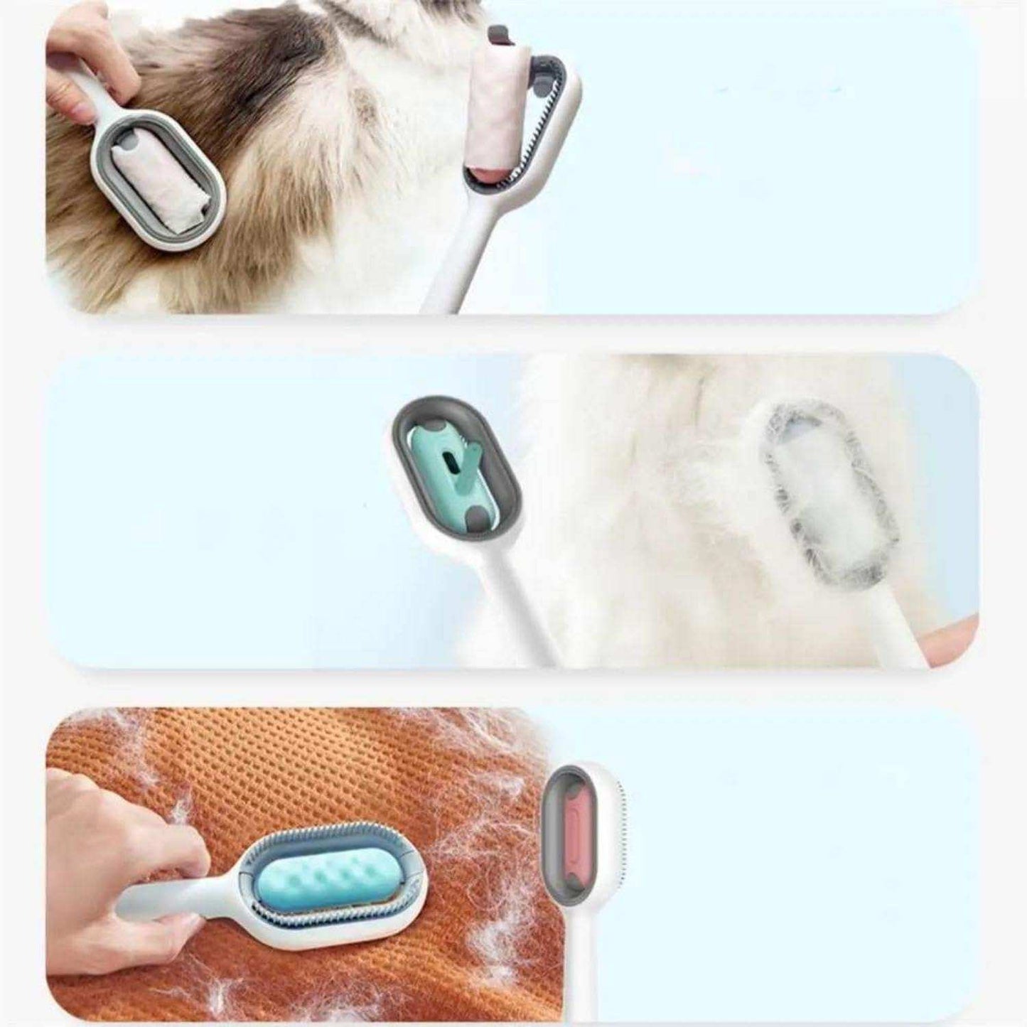 4 In-1 Cat Grooming Brush Comb with Water Tank Cleaner - Purrfect Pet Haven
