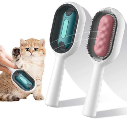 4 In-1 Cat Grooming Brush Comb with Water Tank Cleaner - Purrfect Pet Haven