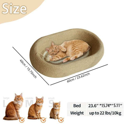 Large Space Sisal Cat Scratching Board Cat Bed - Purrfect Pet Haven