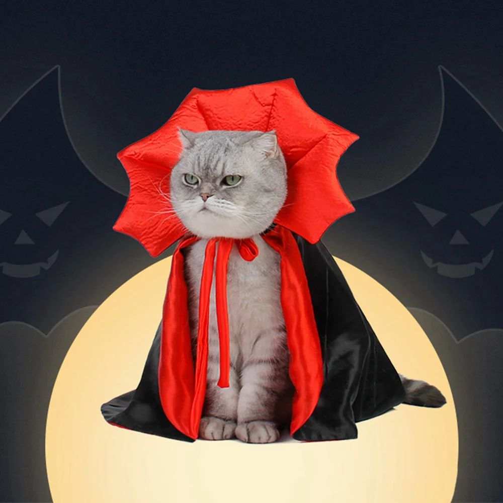 Cat Vampire Costume for Halloween Fun - Purrfect Pet Haven