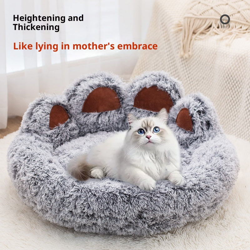 Pet Bed - Round Plush Thickened for Dogs & Cats - Purrfect Pet Haven