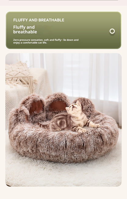 Pet Bed - Round Plush Thickened for Dogs & Cats - Purrfect Pet Haven