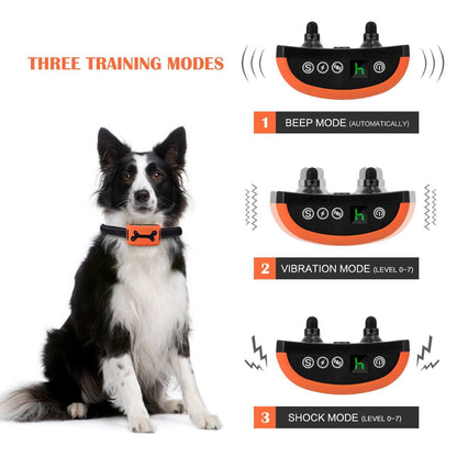 Electronic Dog Training Device With Electric Shock Collar And Screen - Purrfect Pet Haven
