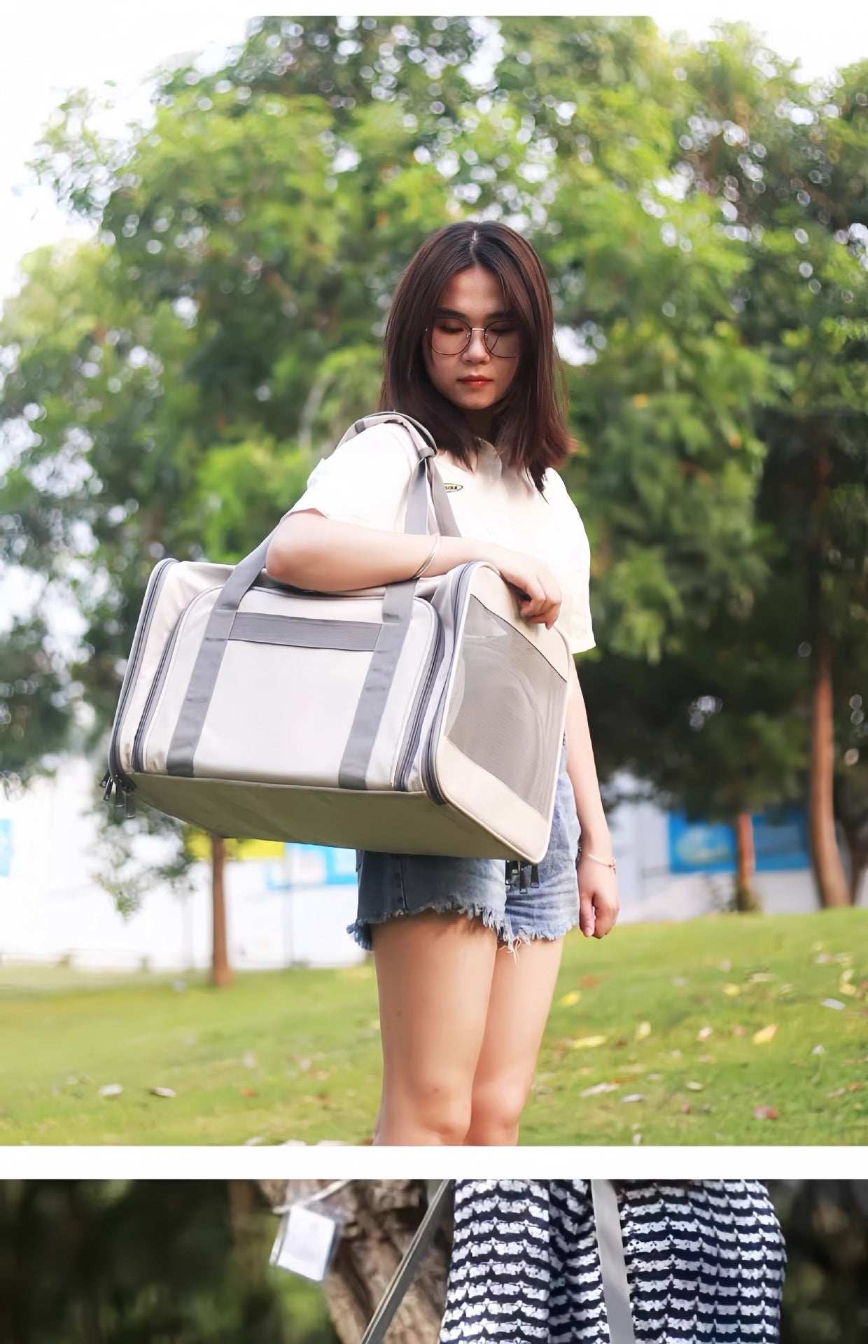 Portable Pet Carrier for Cats and Small Dogs - Breathable Travel Backpack - Purrfect Pet Haven