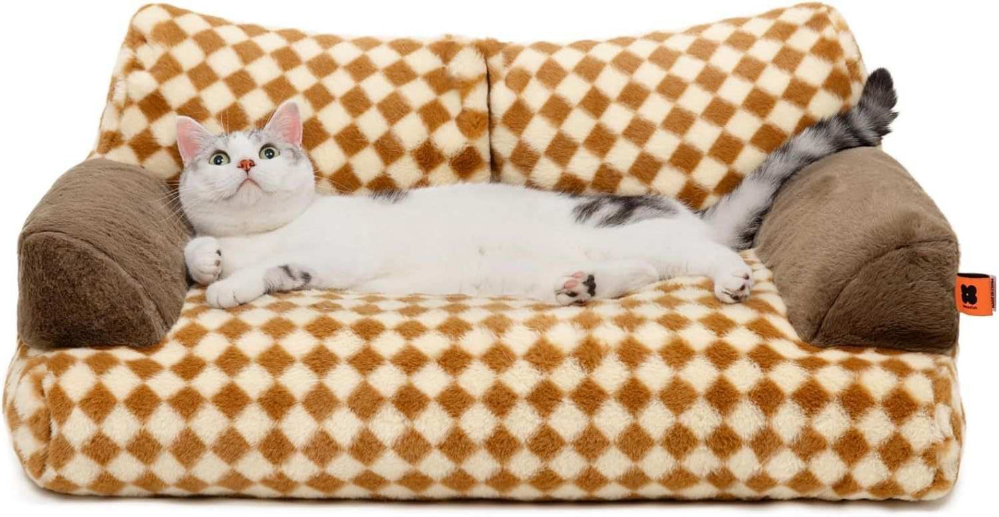 Washable Pet Bed - Fluffy Couch Small-Medium - Purrfect Pet Haven