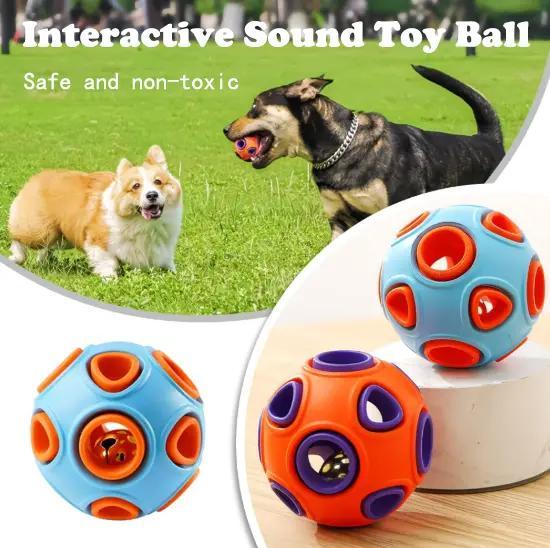 Jingle Ball 2-Pack - Rubber Fetch Toys for Puppies & Dogs - Purrfect Pet Haven