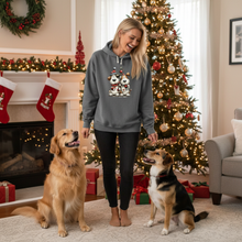 Comfort Colors Christmas Pup Couple Hoodie - Dog Lover Gift - Purrfect Pet Haven
