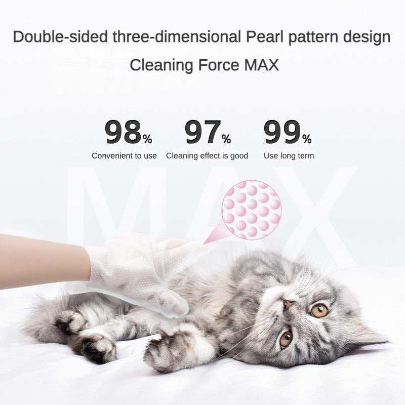 Pet Cleaning Deodorizing Bathing Coconut Oil Grooming Wipes - Purrfect Pet Haven