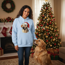 Golden Retriever Santa Hat - Comfort Colors Holiday Hoodie - Purrfect Pet Haven