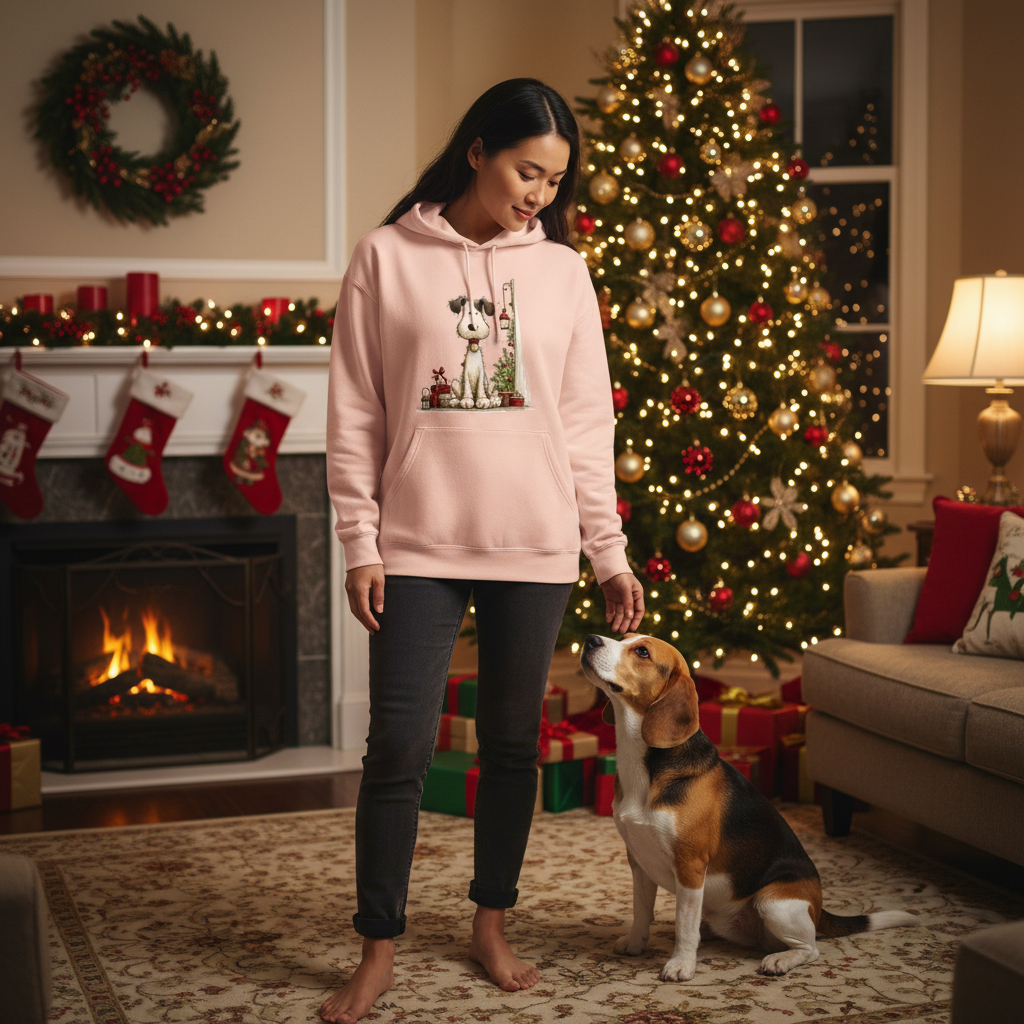 Whimsy Holiday Scene - Comfort Colors Festive Sweatshirt - Purrfect Pet Haven