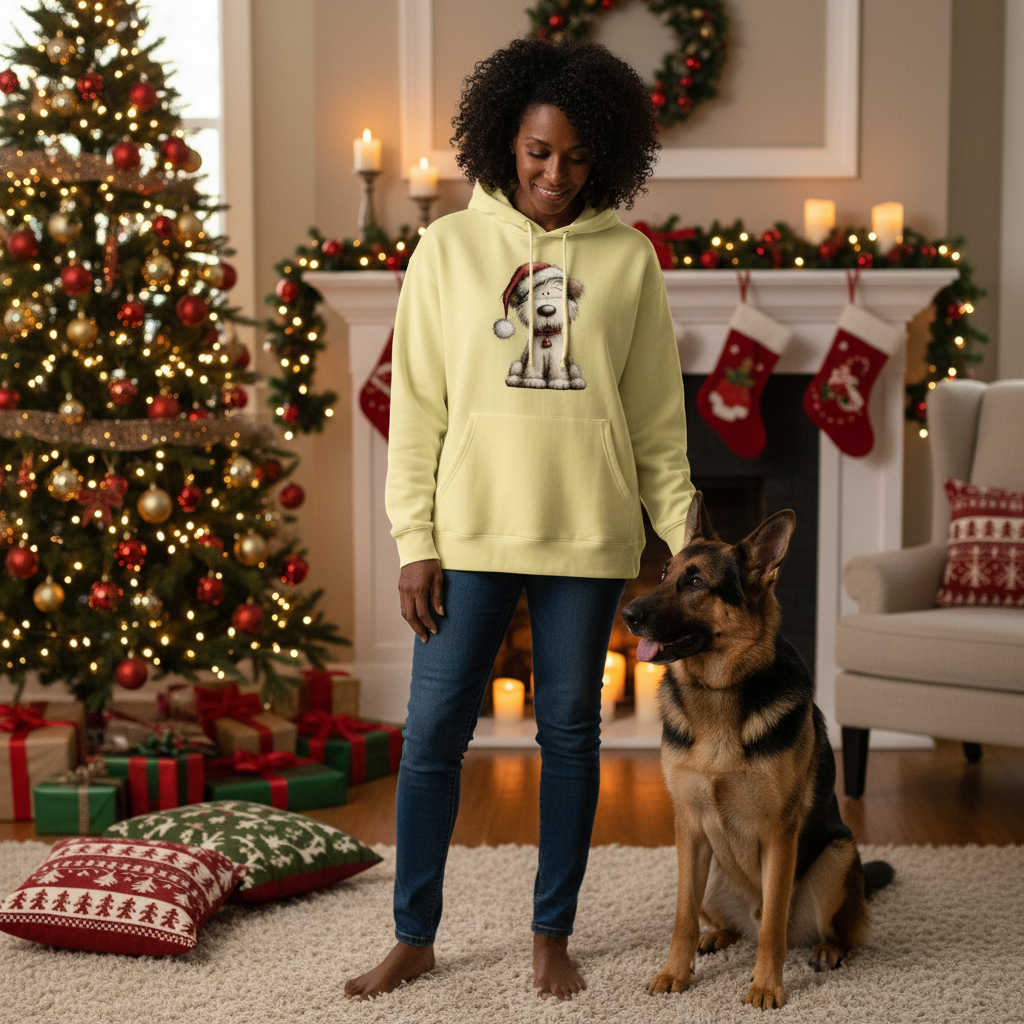 Whimsy Santa Hat - Comfort Colors Holiday Sweatshirt - Purrfect Pet Haven