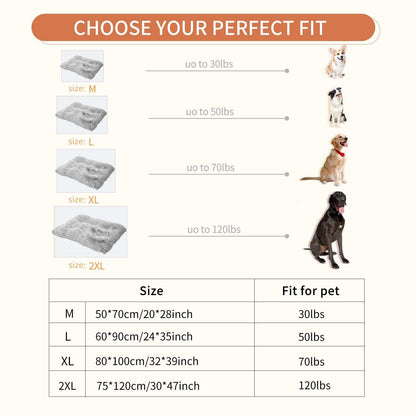 Gray Pet Bed - Plush Calming Washable - Purrfect Pet Haven