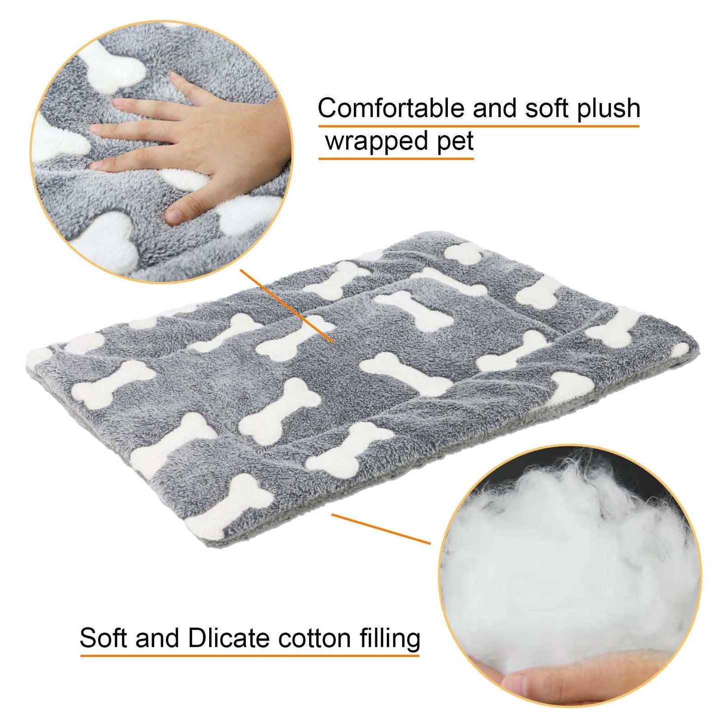Self-Warming Cat Bed Mat - Washable Fleece - Purrfect Pet Haven