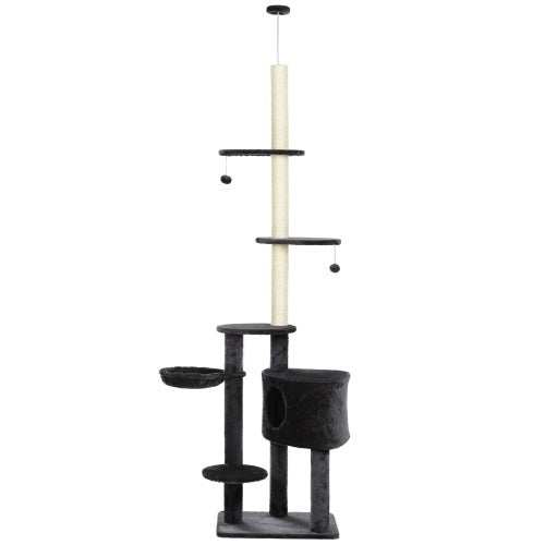 Wefulfil adjustable floor to ceiling cat tree - Sturdy Condo - Purrfect Pet Haven