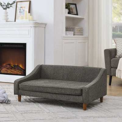 Elevated Dog Sofa Bed - Modern Armrest - Purrfect Pet Haven