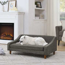 Elevated Dog Sofa Bed - Modern Armrest - Purrfect Pet Haven