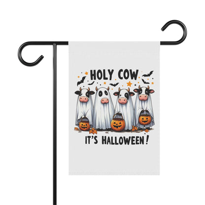 Halloween Garden Banner Flag - Holy Cow It's Halloween - Purrfect Pet Haven