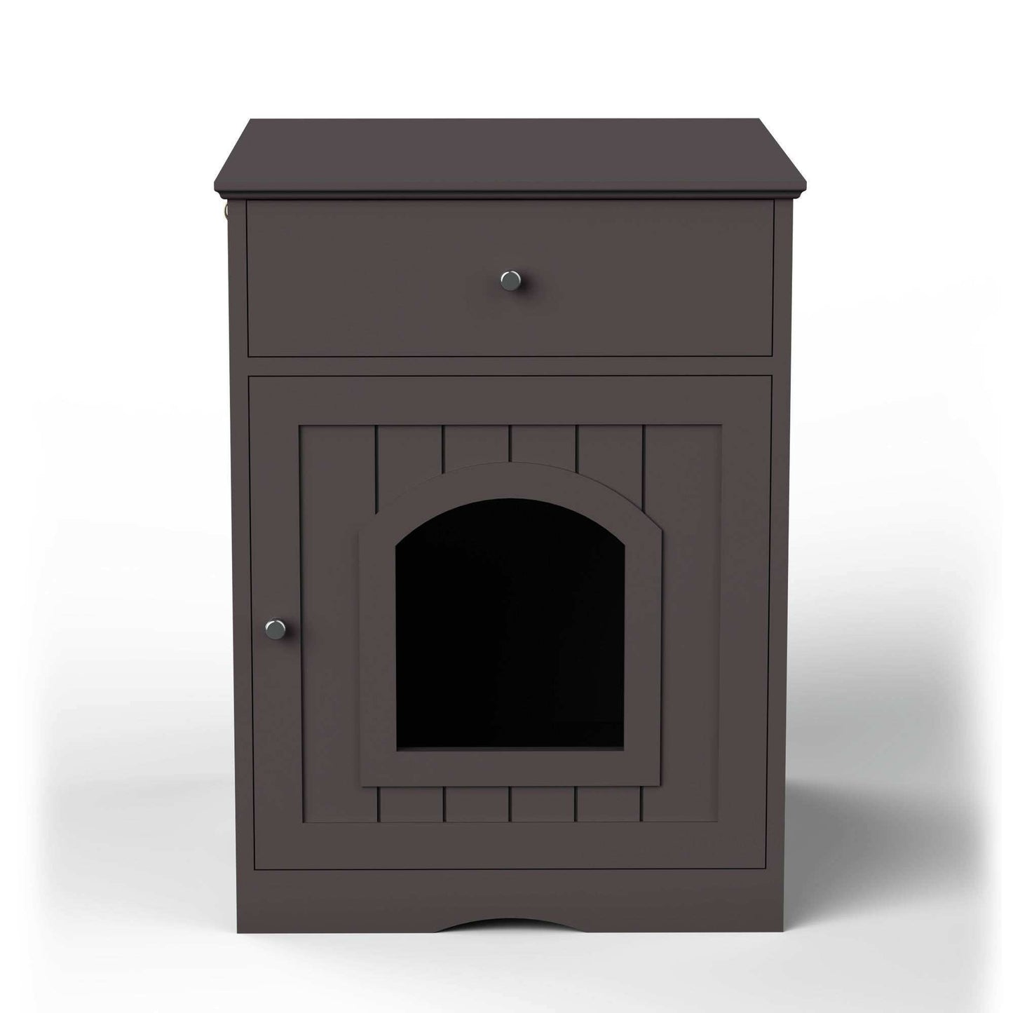 Wefulfil wooden cat litter box enclosure with Drawer & Scoop - Purrfect Pet Haven
