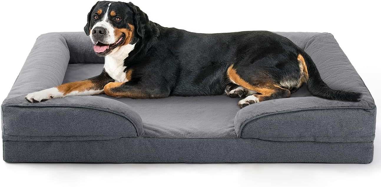 Large Orthopedic Dog Sofa - Foam Mattress - Purrfect Pet Haven