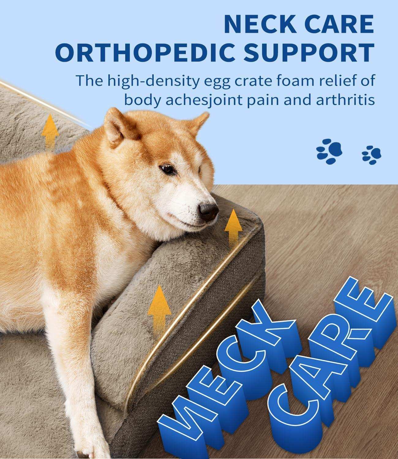 Large Orthopedic Dog Sofa - Foam Mattress - Purrfect Pet Haven