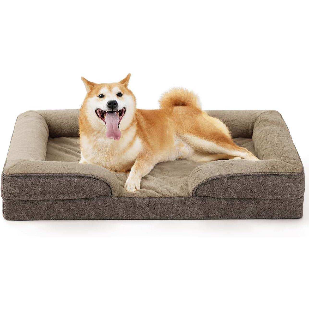 Large Orthopedic Dog Sofa - Foam Mattress - Purrfect Pet Haven