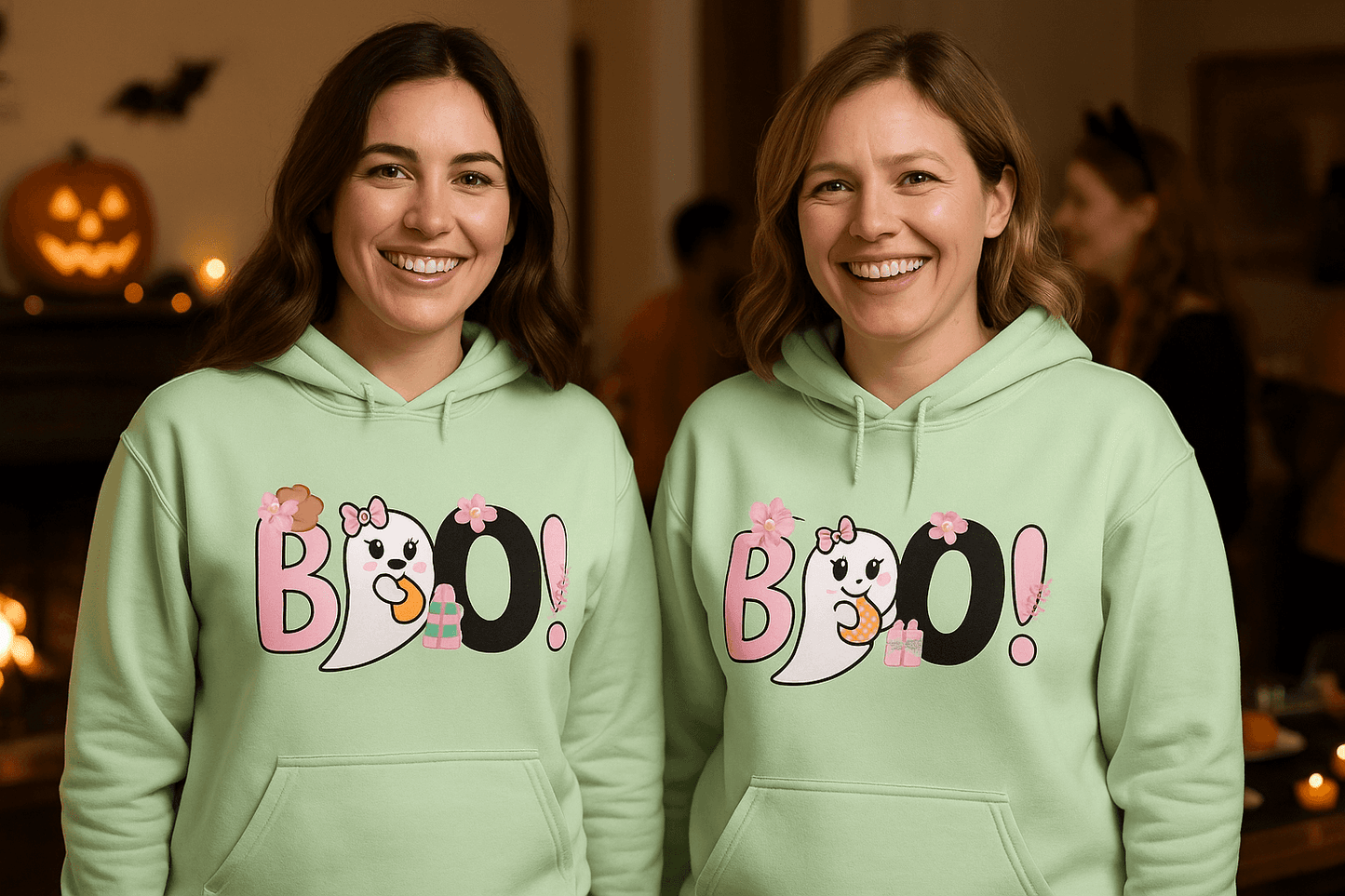 Cute Boo Ghost Hoodie Sweatshirt - Adorable Halloween Style - Purrfect Pet Haven