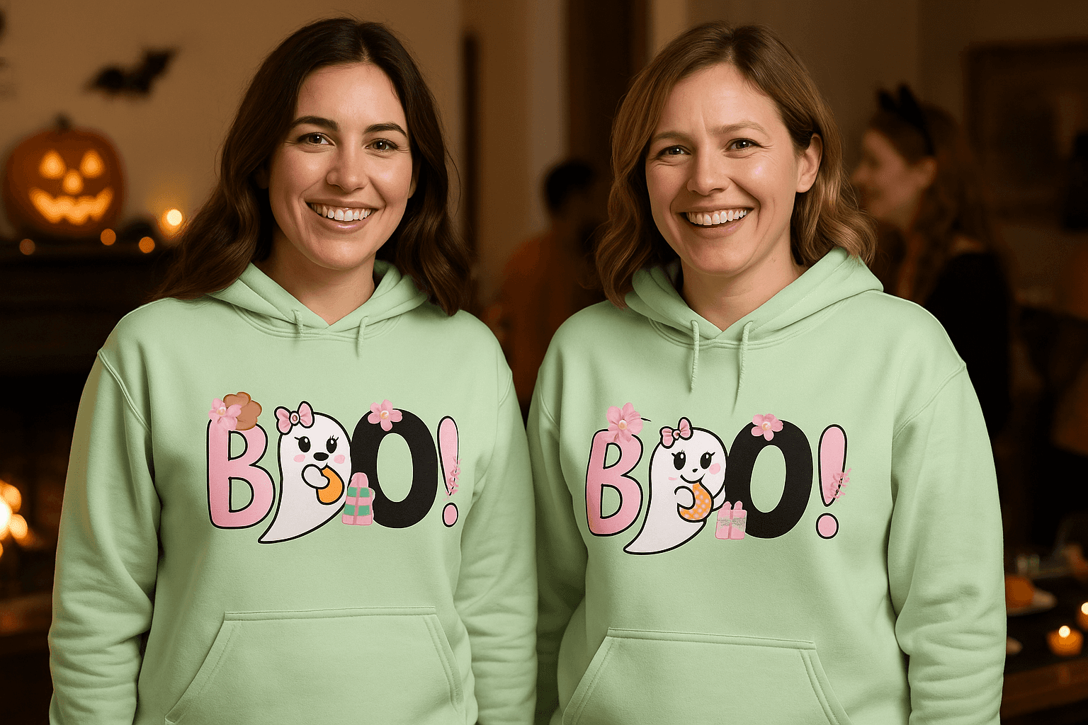 Cute Boo Ghost Hoodie Sweatshirt - Adorable Halloween Style - Purrfect Pet Haven