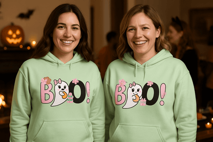 Cute Boo Ghost Hoodie Sweatshirt - Adorable Halloween Style - Purrfect Pet Haven