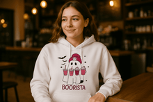 Cute Ghost Boorista Hoodie Sweatshirt - Coffee Halloween Style - Purrfect Pet Haven