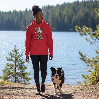 Whimsy Pup Christmas - Dog Lover Holiday Hoodie Gift - Purrfect Pet Haven