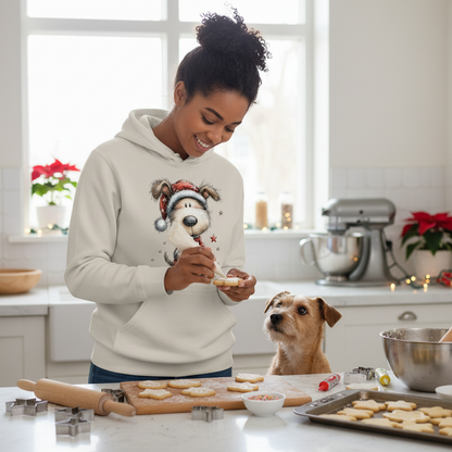 Whimsy Pup Christmas - Dog Lover Holiday Hoodie Gift - Purrfect Pet Haven