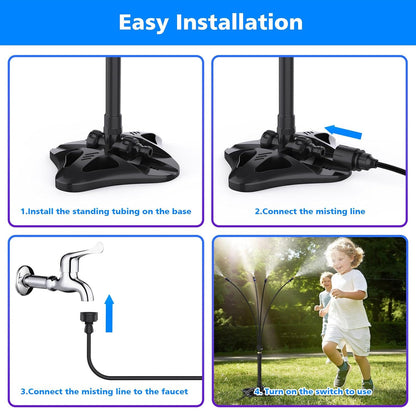 Cool Pup Misting System - Dog Cooling 8M Outdoor 75°F - Purrfect Pet Haven