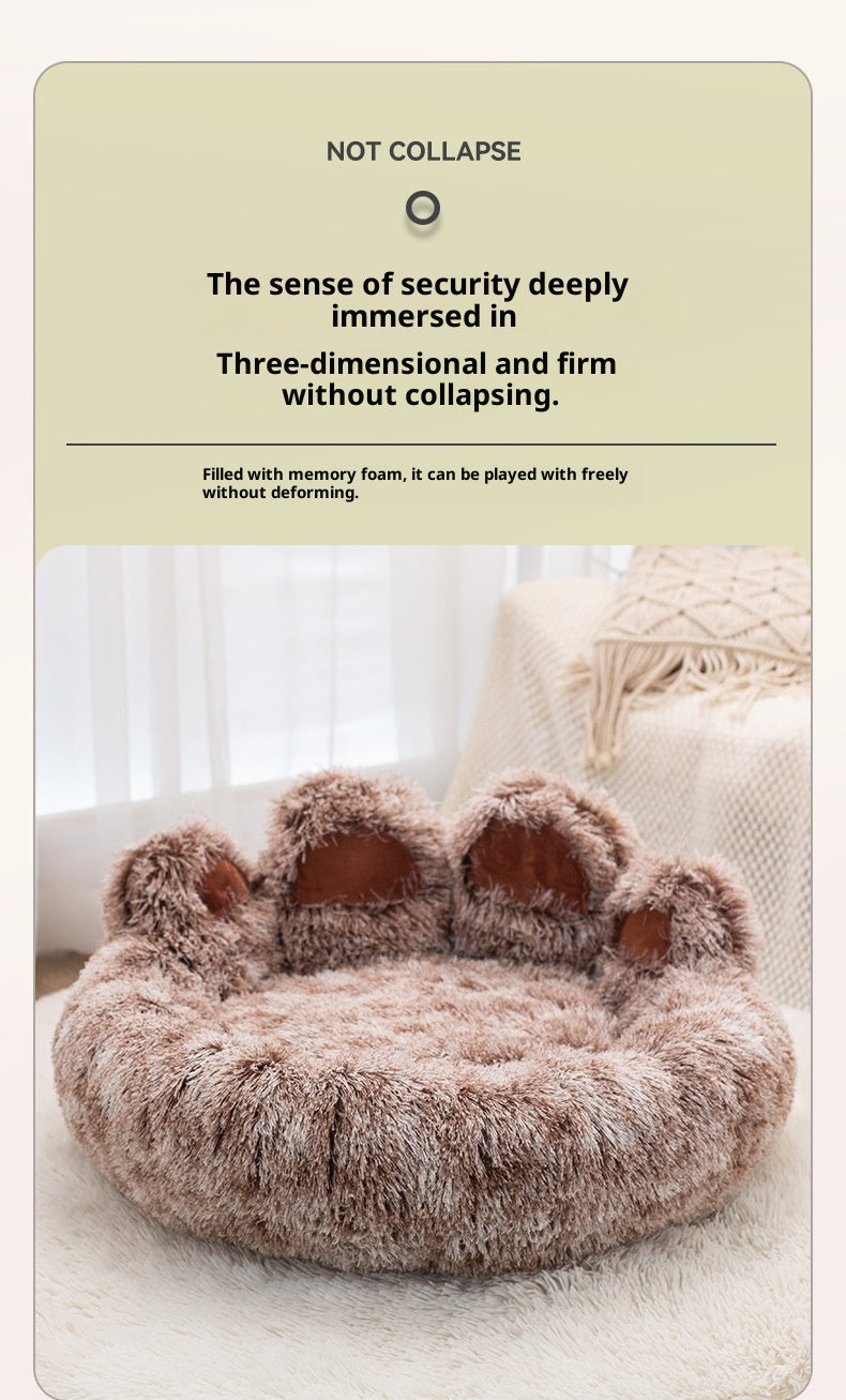 Pet Bed - Round Plush Thickened for Dogs & Cats - Purrfect Pet Haven