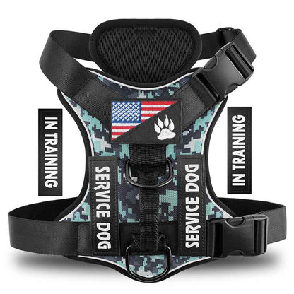 Reflective Breathable Solid Color Polyester Dog Strap