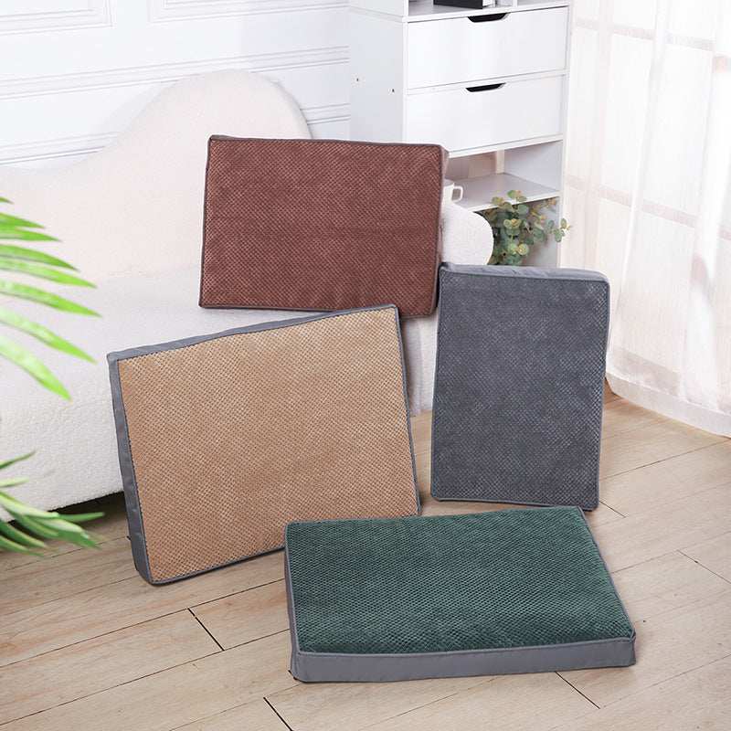 Memory Foam Pet Bed Mat with Removable Cover for Cleaning - Small to X-Large - Purrfect Pet Haven