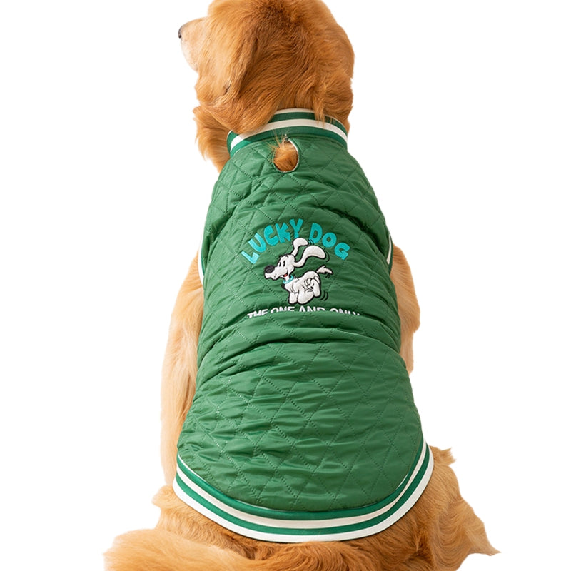 Lucky Dog Quilted Vest - Large Breed Winter Coat - Purrfect Pet Haven