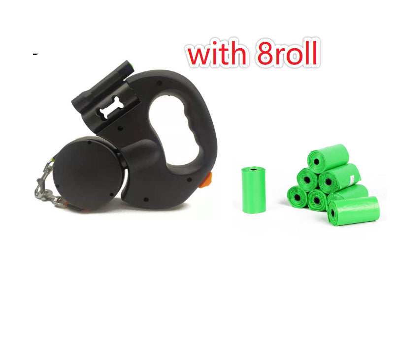 Reflective Swivel Dual Pet Retractable Dog Leash For Small Dogs with Light and Bag Holder - Purrfect Pet Haven