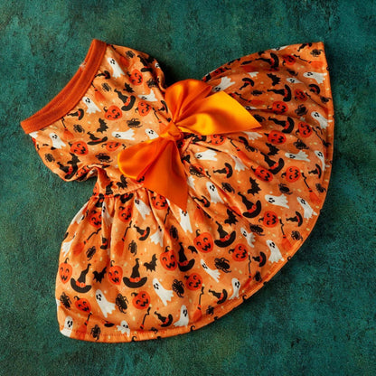 Elegant Halloween Pet Party Dress - Festive Costume Outfit - Purrfect Pet Haven