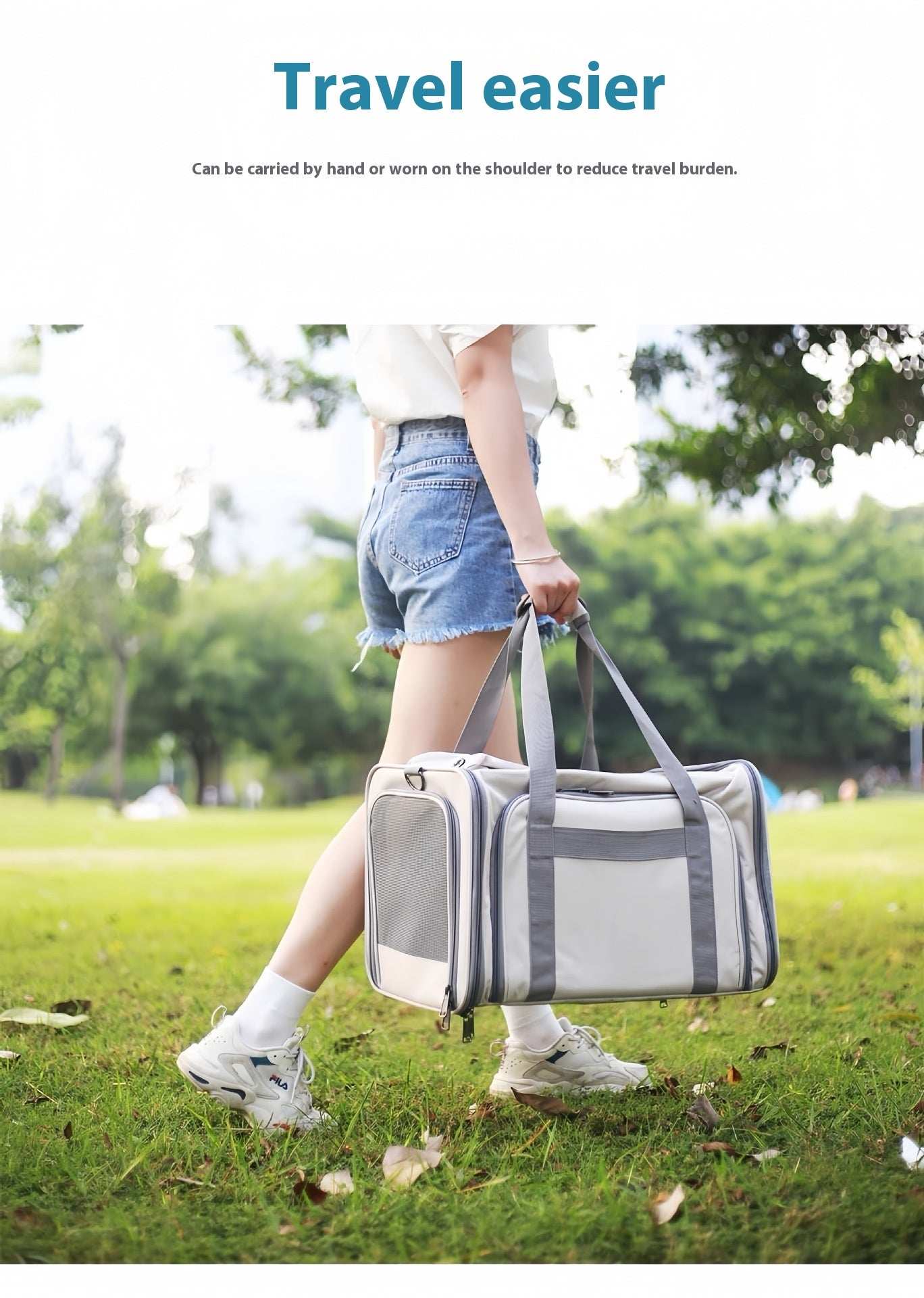 Portable Pet Carrier for Cats and Small Dogs - Breathable Travel Backpack - Purrfect Pet Haven