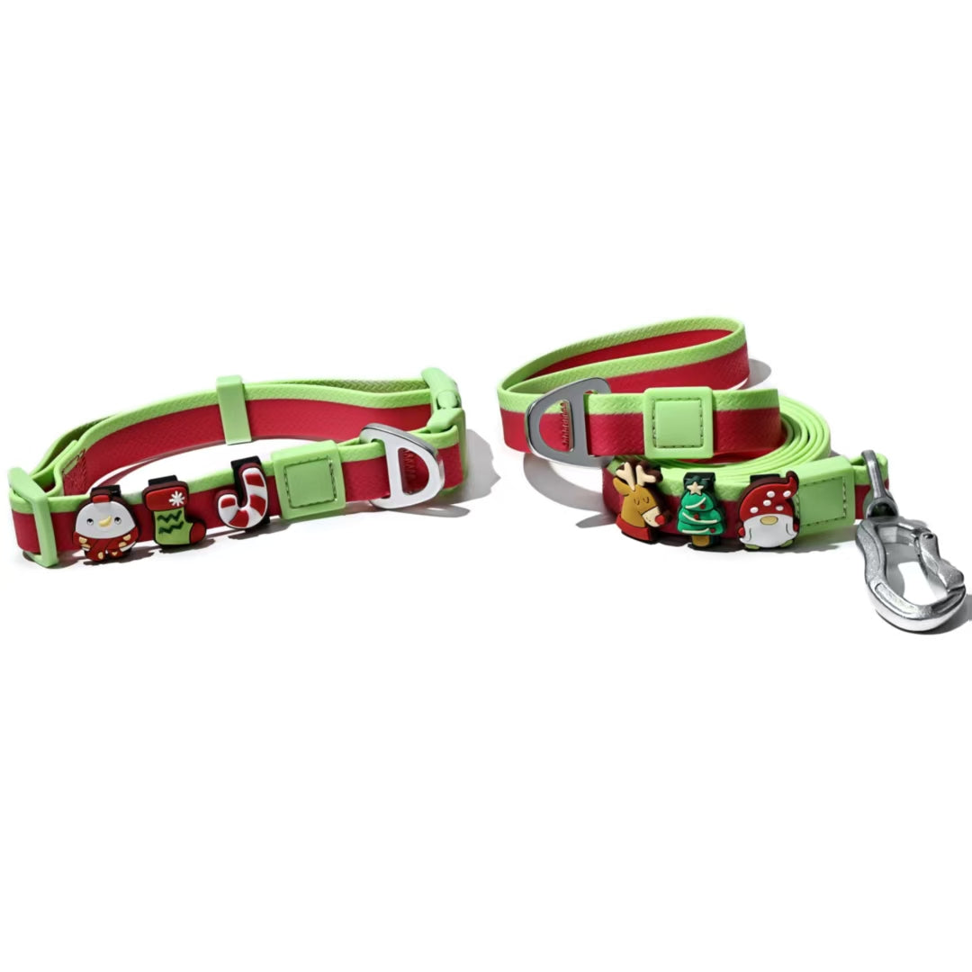 DIY Pet Leash Set - Dual-Color Embossed with 12 Accessories - Purrfect Pet Haven