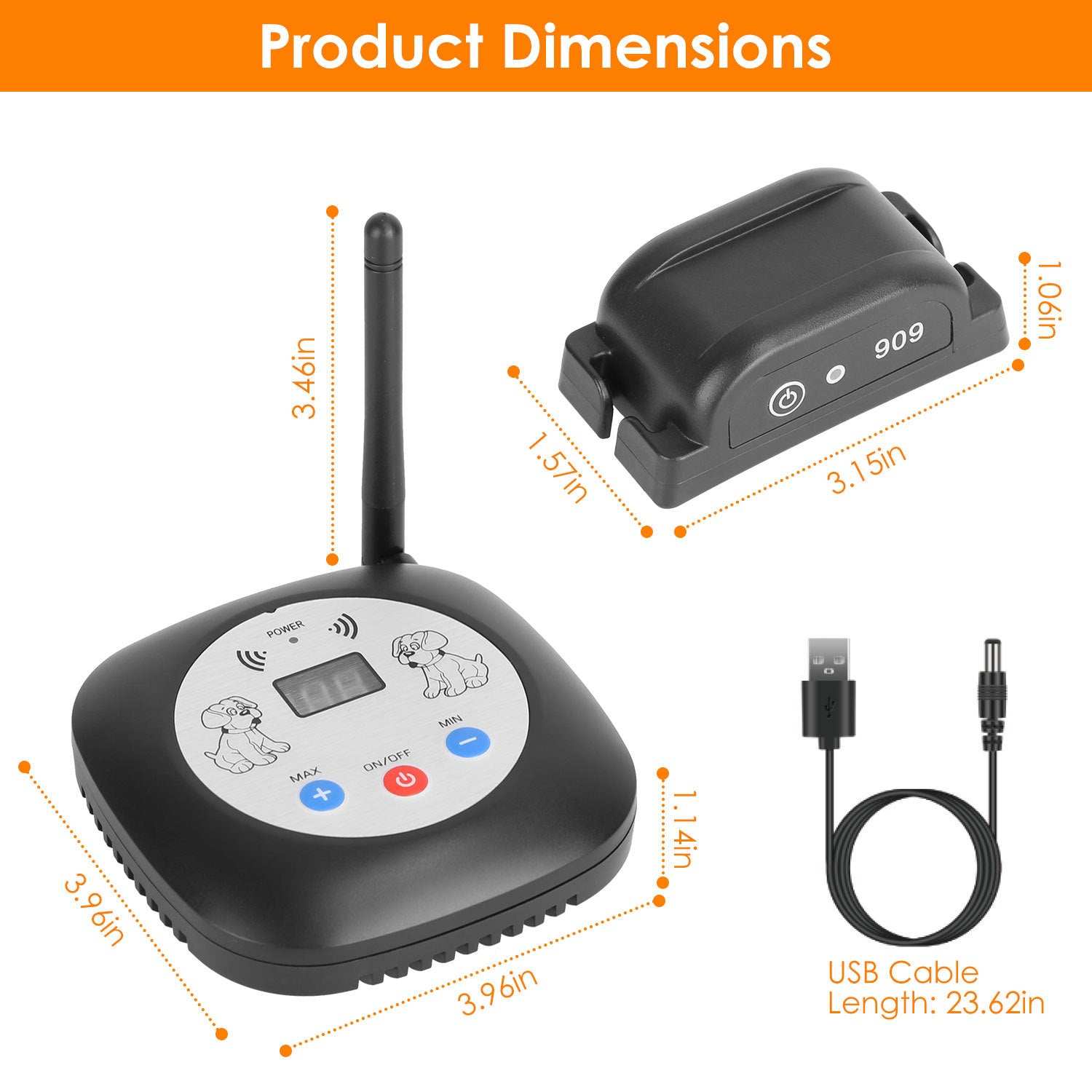 Wireless Dog Fence System - 328FT GPS - Purrfect Pet Haven