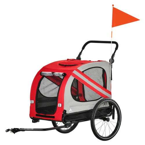 Pet Bike Trailer & Stroller - 2-in-1 for Small Dogs - Purrfect Pet Haven