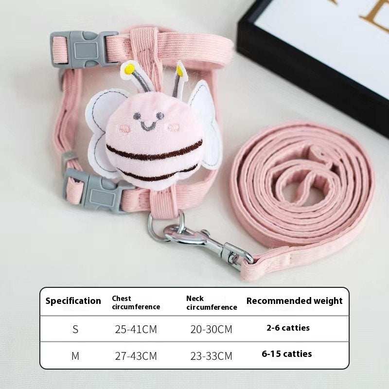 Fun "Cute Bee" Small Pet Harness & Matching Lead - Purrfect Pet Haven