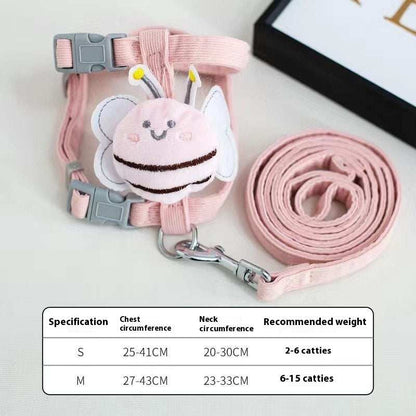 Fun "Cute Bee" Small Pet Harness & Matching Lead - Purrfect Pet Haven