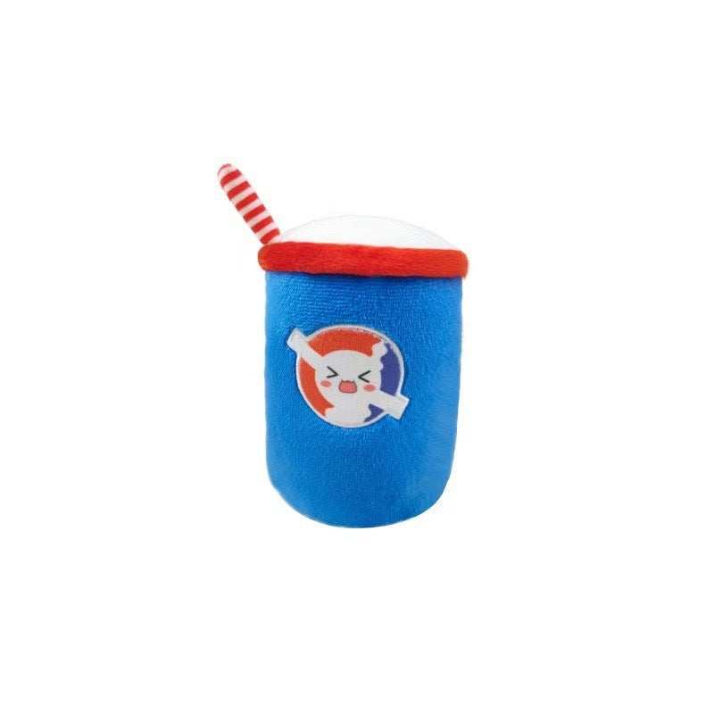 Fast Food Dog Toy Set - 4-in-1 Squeaky Plush Bucket with Fries, Burger & Soda - Purrfect Pet Haven