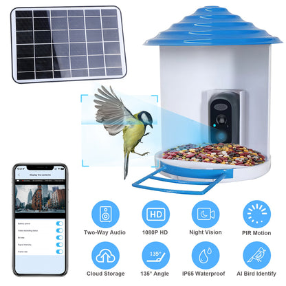 BirdCam Pro Feeder - Smart Solar HD Camera with AI ID - Purrfect Pet Haven