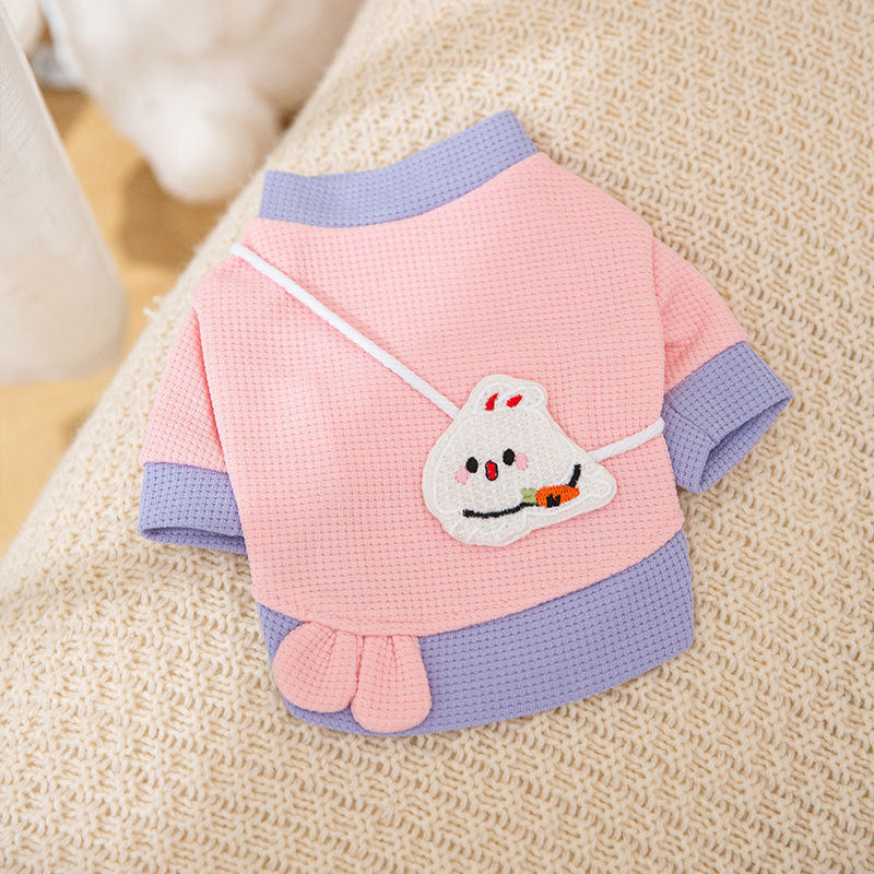 Cartoon Bear Sweatshirt - Lightweight Pet Coat - Purrfect Pet Haven