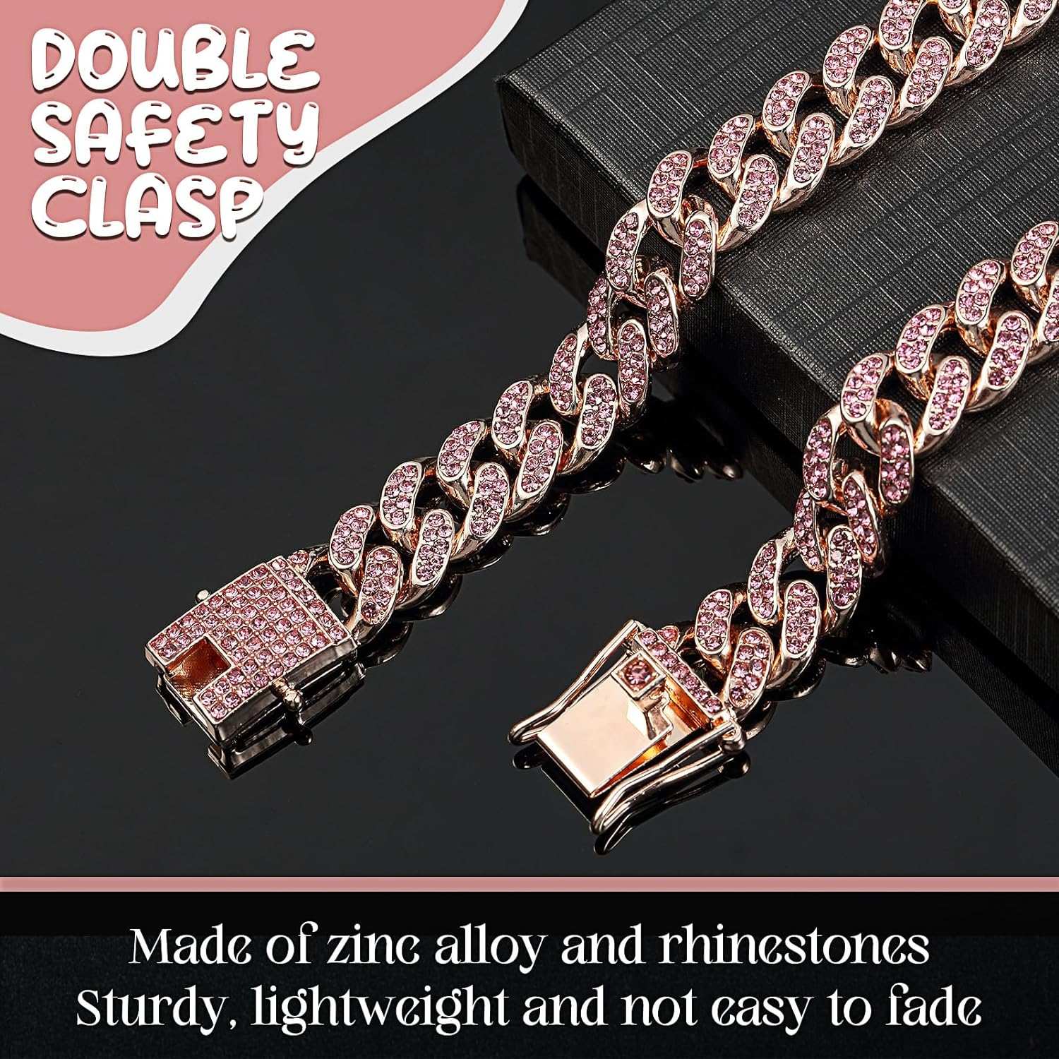 Dog & Cat Metal Chain Crystal Collar Necklace Pet Jewelry - Accessories For Small Medium Large Dogs & Cats - Purrfect Pet Haven