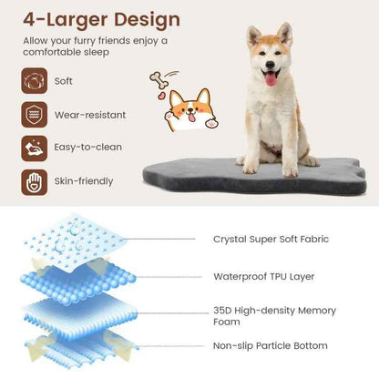 Orthopedic Dog Bed With Memory Foam Support For Large Dogs